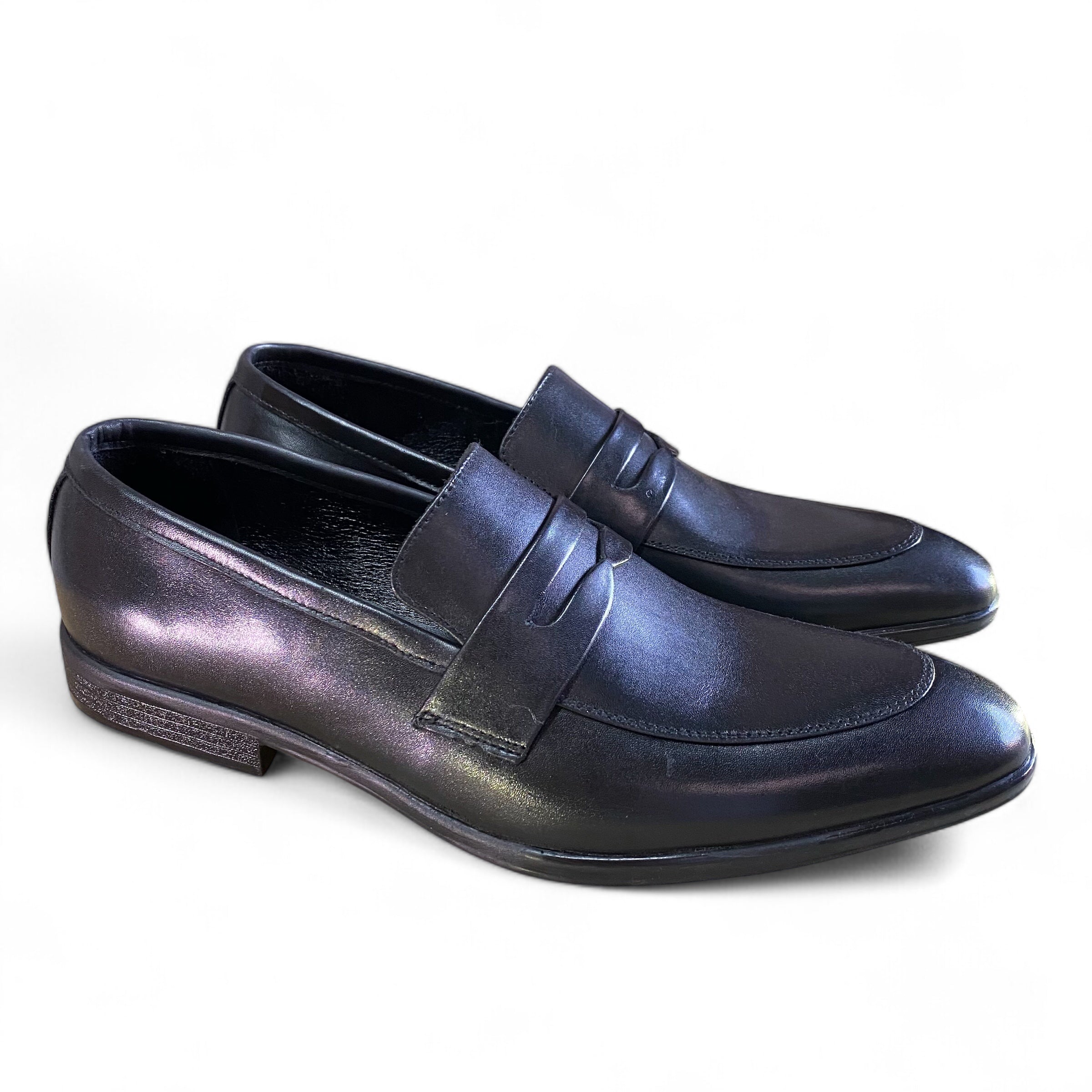 Black Slip-on Penny Loafers