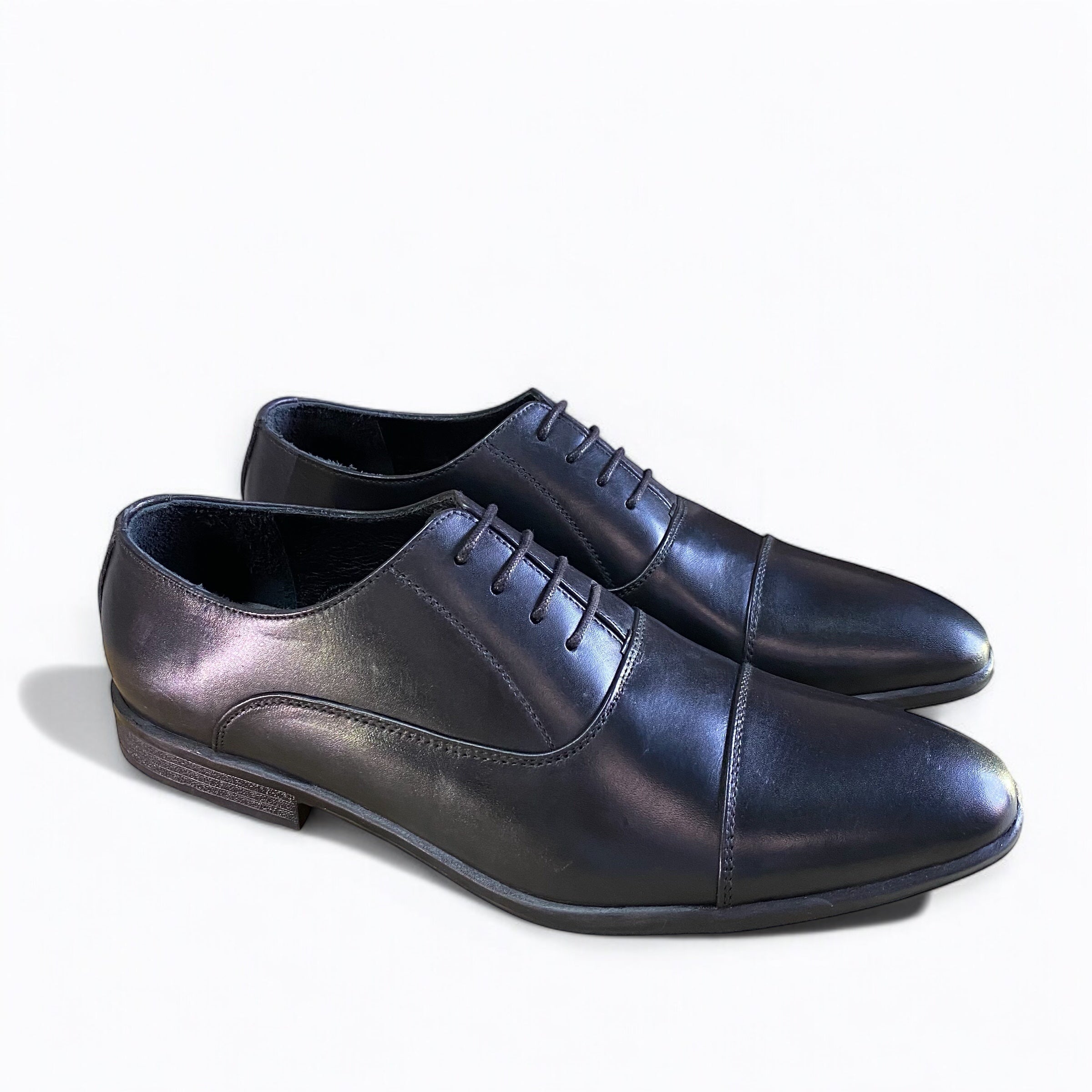 Formal Cape-Toe Black Oxford