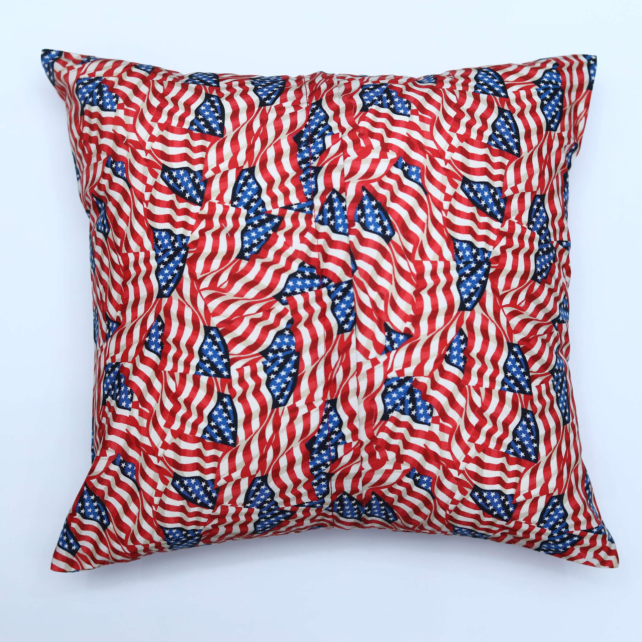 American Flag Zip Cushion Cover