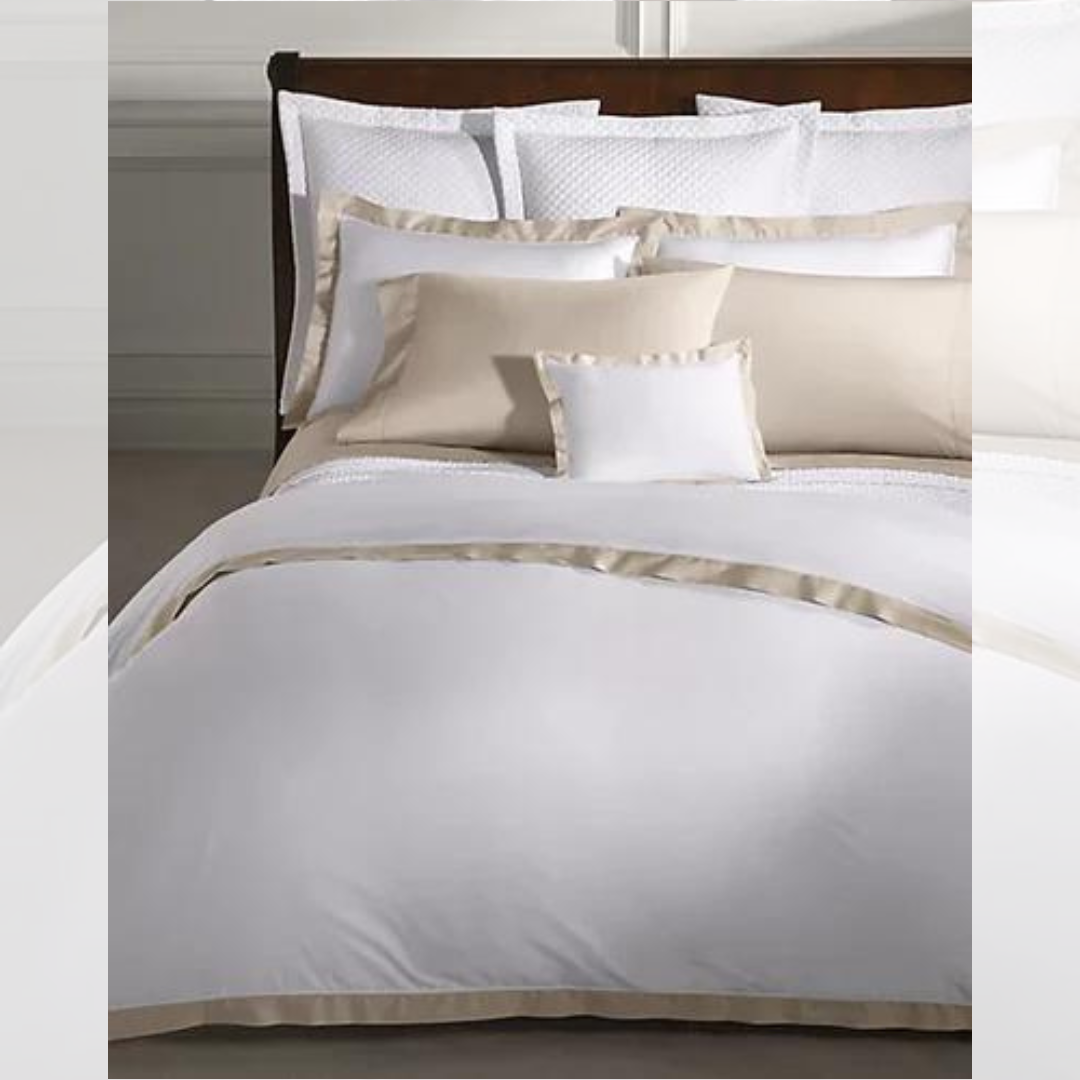Organic Cotton  Border Duvet Cover