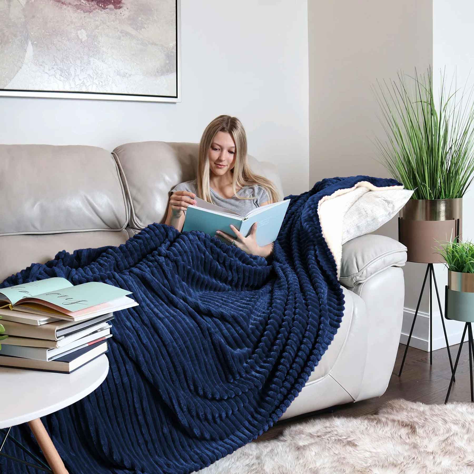 all seasons lines embossed sherpa ac blanket
