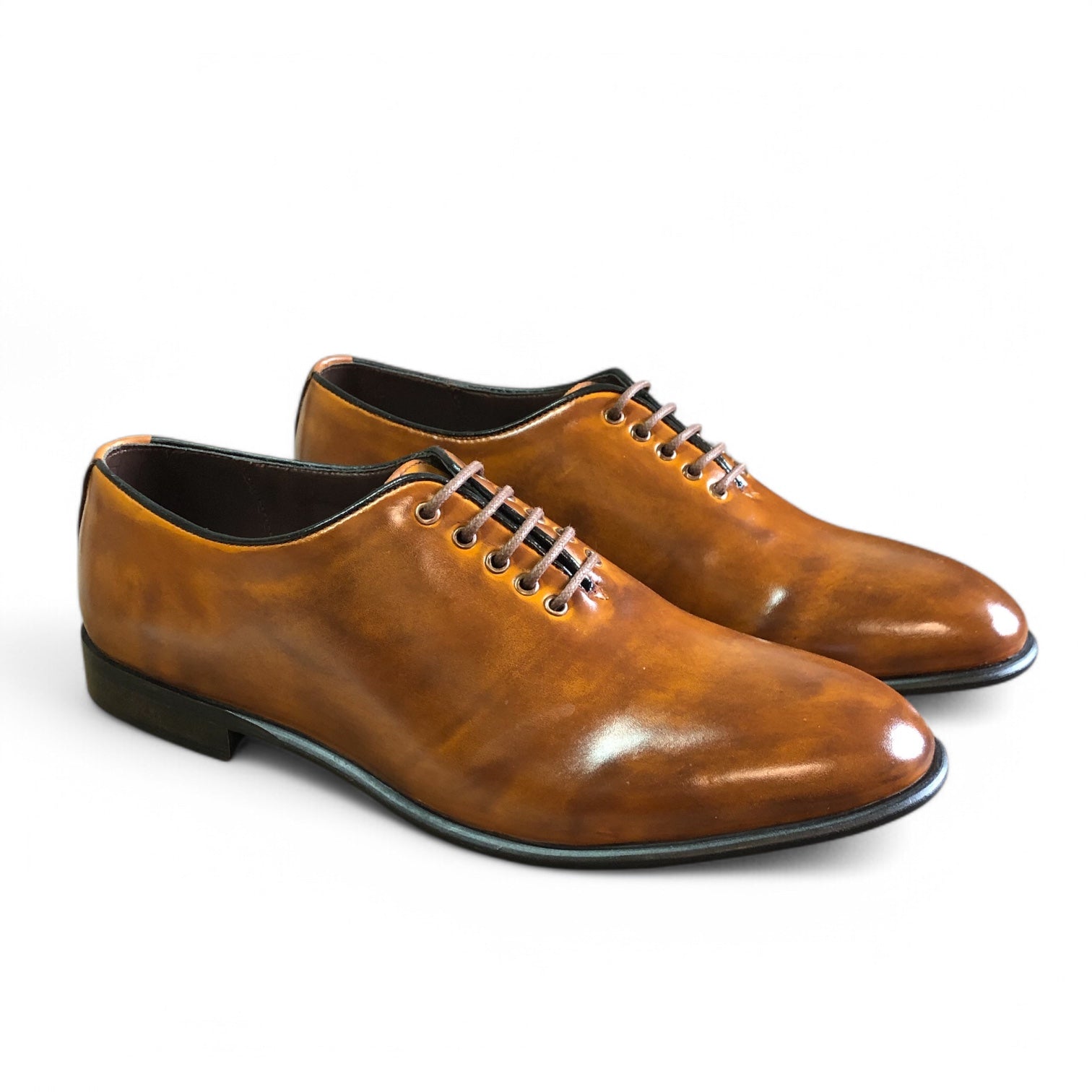 Tan Brown Whole-cut Oxford