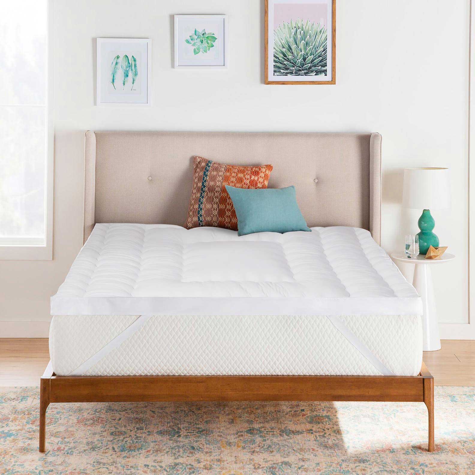 Wavy Square Mattress Topper