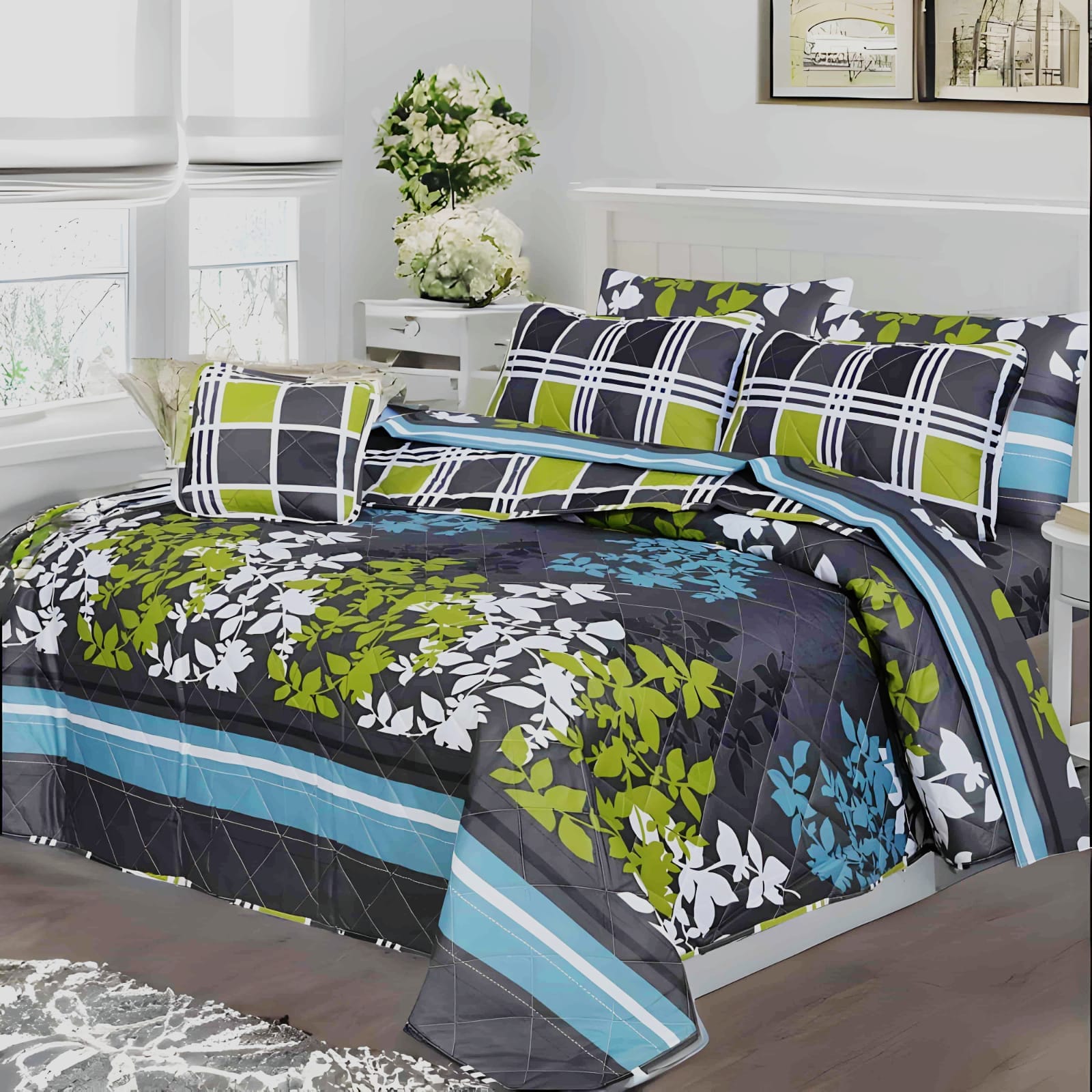 7 Pcs Summer Comforter Set 924