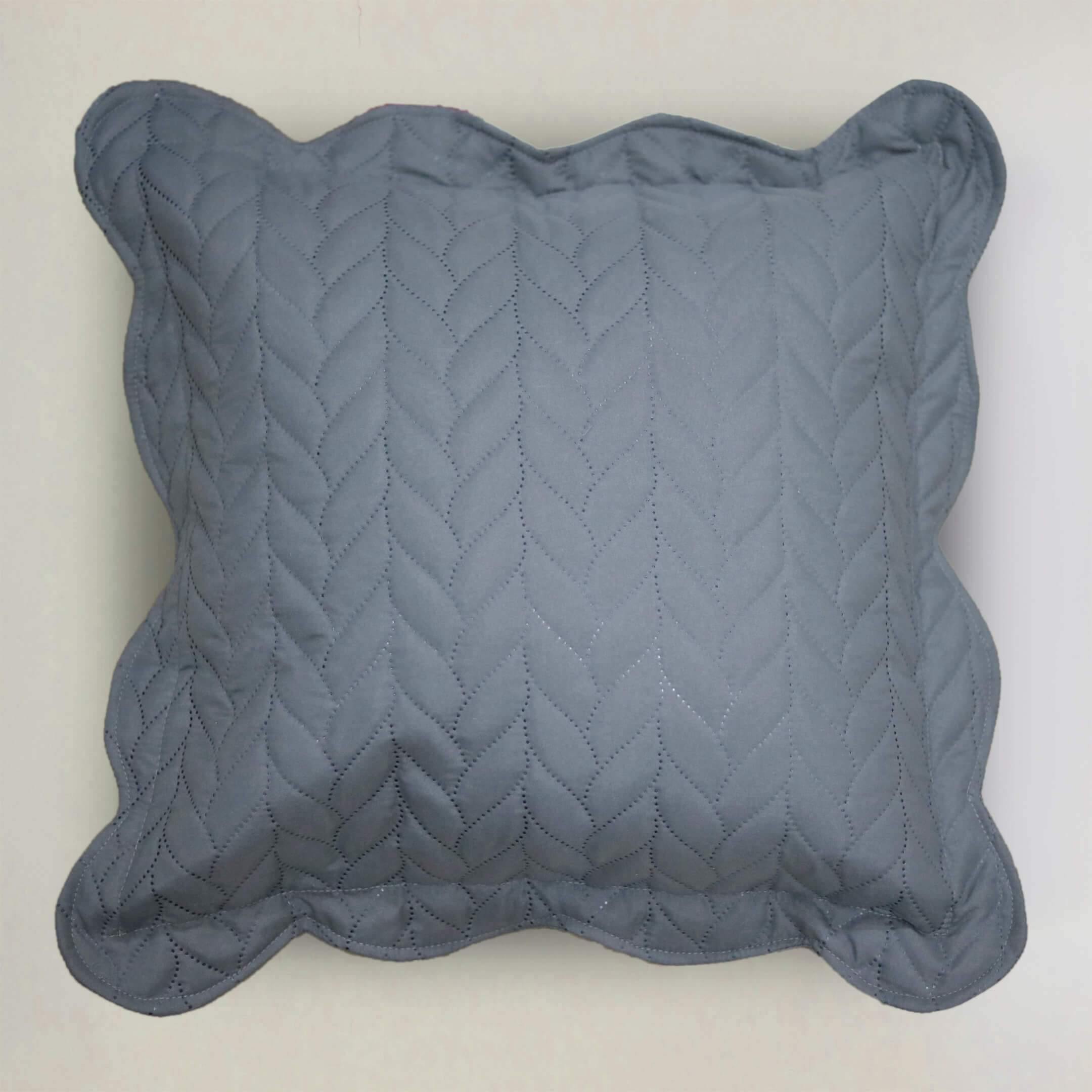 Ultrasonic Quilted Cushion Cover Grey